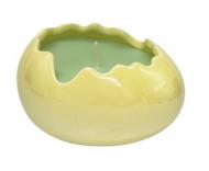 Свеча Яйцо среднее желтое 14x10,6x8 см Pako-If