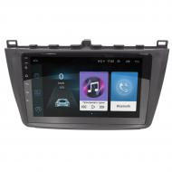 Штатная автомагнитола 9 дюймов для автомобилей Mazda 6 (2007-2013гг.) Android 8.1 Go 1/16 Gb Wi Fi 4G GPS AM/FM радио Bluetooth Can модуль (3610-10920)