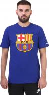 Футболка Nike FCB M NK TEE EVERGREEN CREST 898621-455 р.S синій