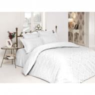 Комплект постельного белья сатин-жаккард Ottoman White евро белый SoundSleep
