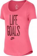 Футболка Nike G NSW TEE SCOOP LIFE GOALS AH7394-823 р.M розовый