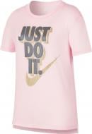 Футболка Nike G NSW TEE HILO JDI AH5150-632 р.S светло-розовый