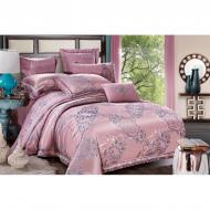 Комплект постільної білизни Treasure pudra сатин-жаккард сімейний пудровий SoundSleep