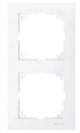 Рамка двухместная Merten M-Pure универсальная полярно-белый MTN4020-3619