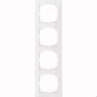 Рамка четырехместная Merten M-Pure универсальная полярно-белый MTN4040-3619