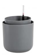 Вазон пластик Tolita 16 см круглый крафт серый Lechuza (1707081620R)