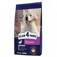 Корм сухой для больших пород Club 4 Paws Premium с уткой 14 кг