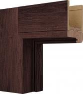 Дверная коробка телескопическая Rodos Grand Lux + ХДФ 2000x38 мм дримвуд темный