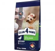 Корм сухий для малих порід Club 4 Paws Преміум з качкою 14 кг