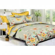Комплект постельного белья Yellow butterflies полисатин двуспальный разноцветный SoundSleep