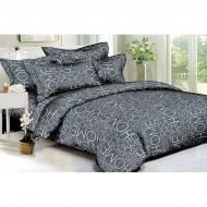 Комплект постельного белья Home полисатин двуспальный евро серый SoundSleep