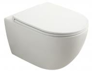 Унитаз подвесной Ravak Domino RimOff, сидіння Duroplast SLIM soft-close