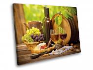Картина Вино и виноград 40x30 см WallArt 54560-1.1