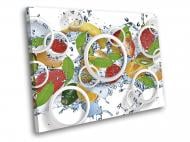 Картина Фрукты в воде 80x60 см WallArt 54561-1.3