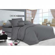 Комплект постельного белья Grey бязь полуторный серый SoundSleep