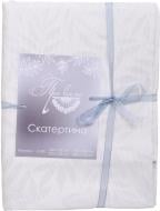 Скатерть Эльза 132x132 см белое серебро Прованс