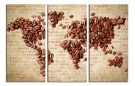 Картина модульная Кофейная карта 180x120 см WallArt 54562-3.4 Картина модульная Кофейная карта 180x120 см WallArt 54562-3.4