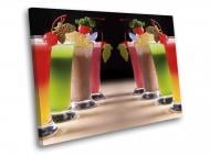 Картина Коктейли 60x45 см WallArt 54564-1.2