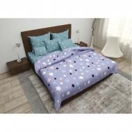 Комплект постельного белья Geometry бязь двуспальный серый SoundSleep