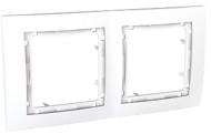 Рамка двухместная Schneider Electric Unica Colors универсальная белый MGU4.004.18