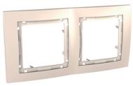 Рамка двухместная Schneider Electric Unica Colors универсальная слоновая кость MGU4.004.25