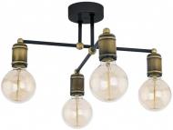 Люстра стельова TK Lighting Retro 4PL 4x60 Вт E27 бронза/чорний Люстра стельова TK Lighting Retro 4PL 4x60 Вт E27 бронза/чорний