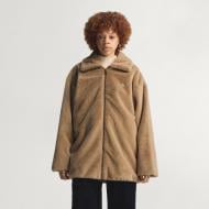 Куртка женский зимний Adidas FUR JACKET JY2383 р.L коричневый