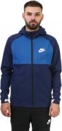 Толстовка Nike M NSW AV15 HOODIE FZ FLC 861742-429 р. 2XL синий