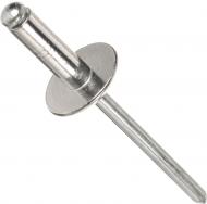 Заклепка вытяжная 36537 Al-St увеличенная головка 4,8х12 мм 25 шт./уп. snapt