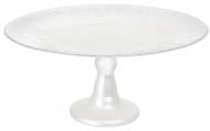 Блюдо на ножке Dekor Cam Flash 28 см белый