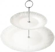 Фруктовниця двоярусна Dekor Cam Flash 32,5/21,5 см білий