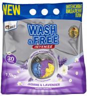 Стиральный порошок для машинной и ручной стирки Wash&Free Intense Жасмин и лаванда 1,5 кг