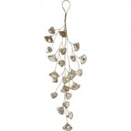 Декорация-подвеска из капель треугольник 28 см прозрачный с золотым LH1334H8