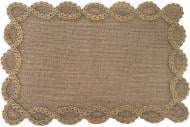 Коврик для сервировки Fiora прямоугольный 30х45 см коричневый джут AHW3818