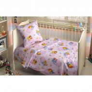 Комплект постельного белья Funny Animals розовый детский разноцветный SoundSleep