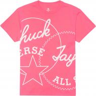 Футболка Converse Exploded Chuck Patch Tee 10021642-A04 р.XS розовый