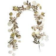 Декорация новогодняя гирлянда с листьями 120 см золотистый (LH6290G4)