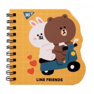 Блокнот YES Line Friends yellow