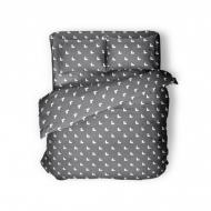 Комплект постельного белья Hearts семейный серый SoundSleep