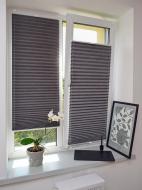 Штора-плісе Rollotex тканина MELANGE TERMO 30х35 см коричнева