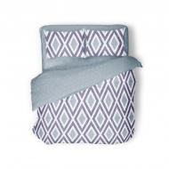 Комплект постельного белья Violet Rhombus семейный серый SoundSleep
