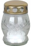 Лампада кругла скляна біла (6-8 годин), h 100 мм