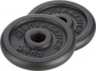 Набор Energetics Cast Iron Disc Pair 30 mm диски для грифа 2 шт. 2,5 кг 108792