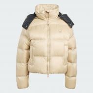 Пуховик женский зимний Adidas ESS DOWN PUFF JX2998 р.XL бежевый