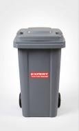 Бак для мусора с крышкой Expert 120 л серый