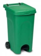 Бак для сміття з кришкою Stefanplast 60 л з педаллю зелений
