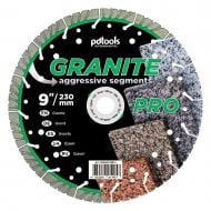 Диск алмазный отрезной PDT GRANITE PRO 230x2,6x22,23 830601GRPu
