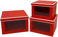 Набор подарочных коробок UFO Red/White 3 шт. (W2017)