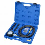 Тестер давления масла в комплекте с резьбовыми адаптерами-переходниками(0-10bar) в кейсе Rock FORCE RF-912G1