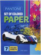 Набір кольорового паперу Art studio of happiness А4 односторонній пантон 7 аркушів